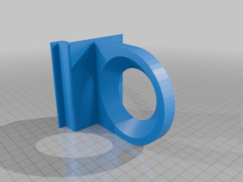 Slatwall Glass holder for this one very specific glass. 