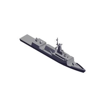 1/1250 Scale ROKS Frigate Incheon.stl