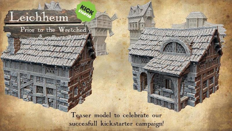 Leichheim kickstarter Teaser model Medieval citizen's building