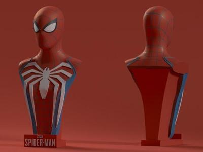 Spider-Man PS4 Bust - Advanced Suit
