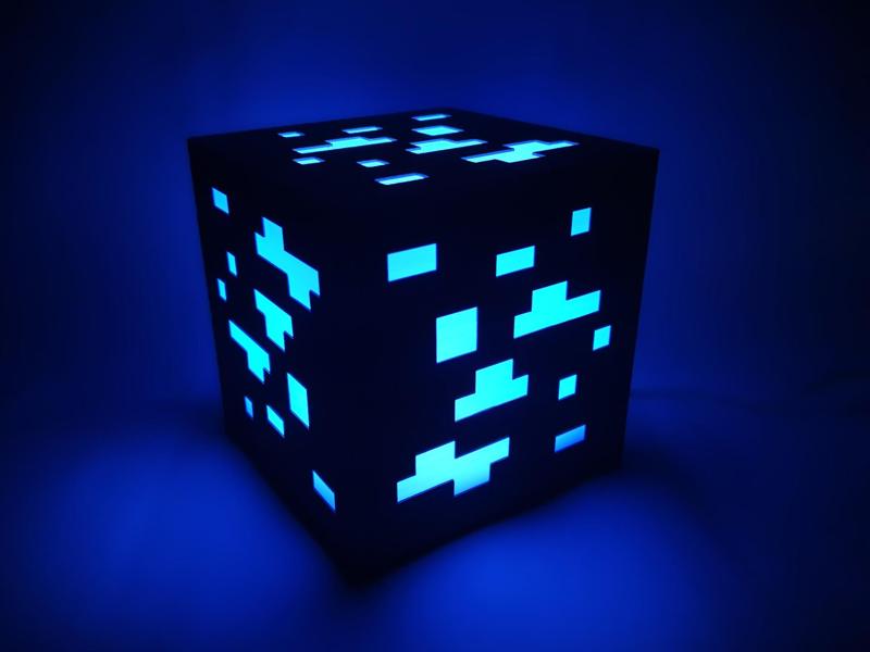 Minecraft Ore Lamp 120 mm size - LED Lamp Kit 001 