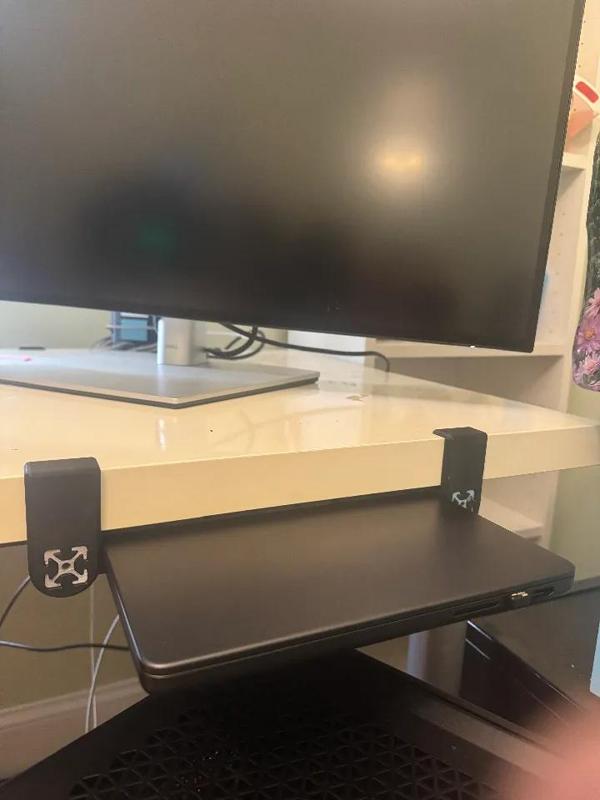 Apple MacBook Pro 2024 14" Under-Desk Mounting for T-Slot Extruded Aluminum Rails   