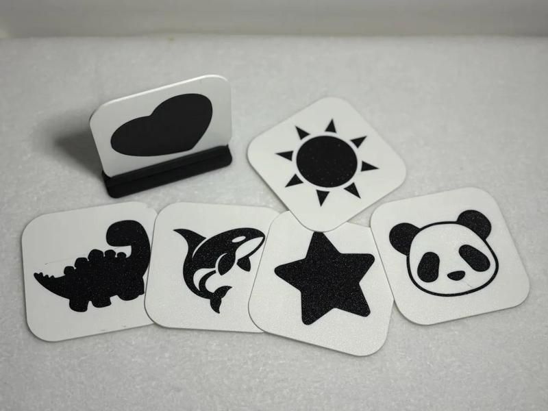 High contrast baby educational cards   