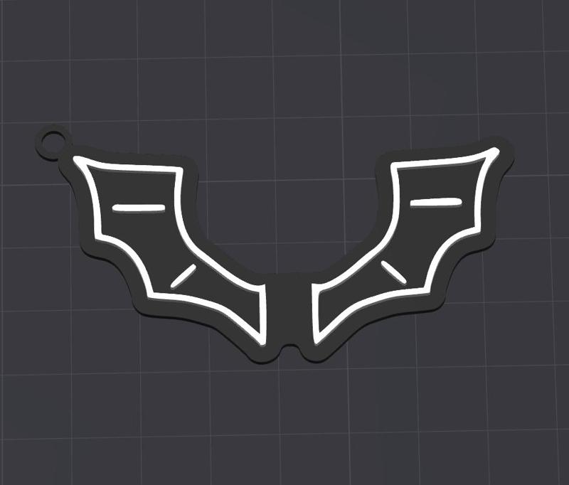 Duki keyring demon wings