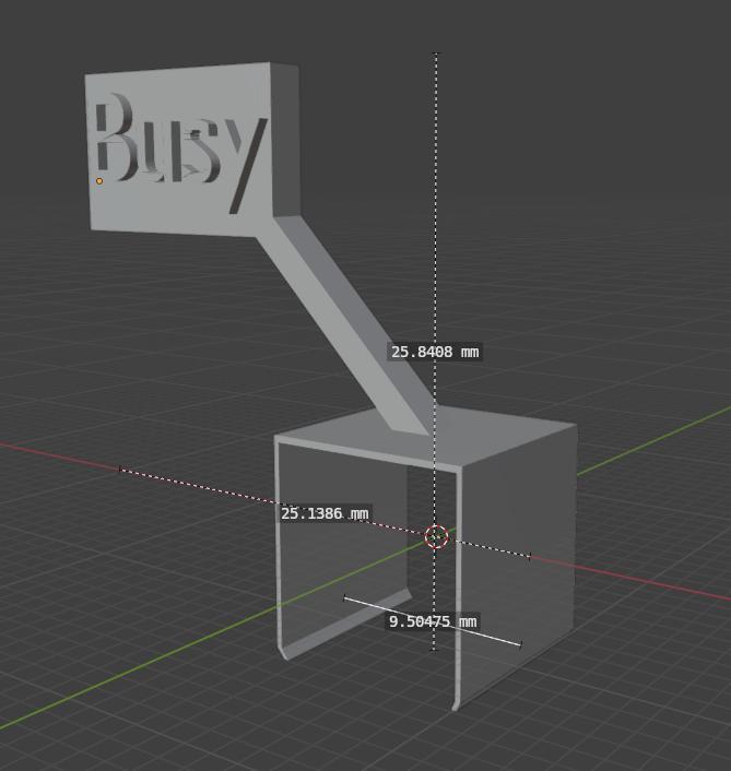 Mini Busy sign for laptop