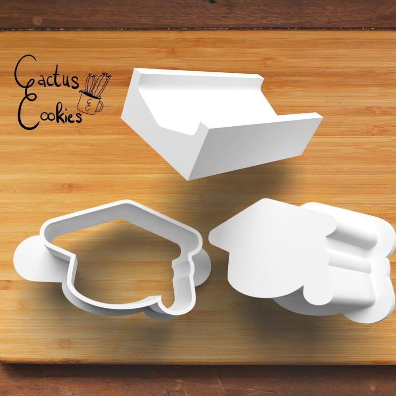 Graduation Cap Cake Pop Mold with tray 0884_1