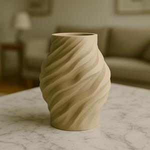 Breeze-Wrapped Blossom Vase