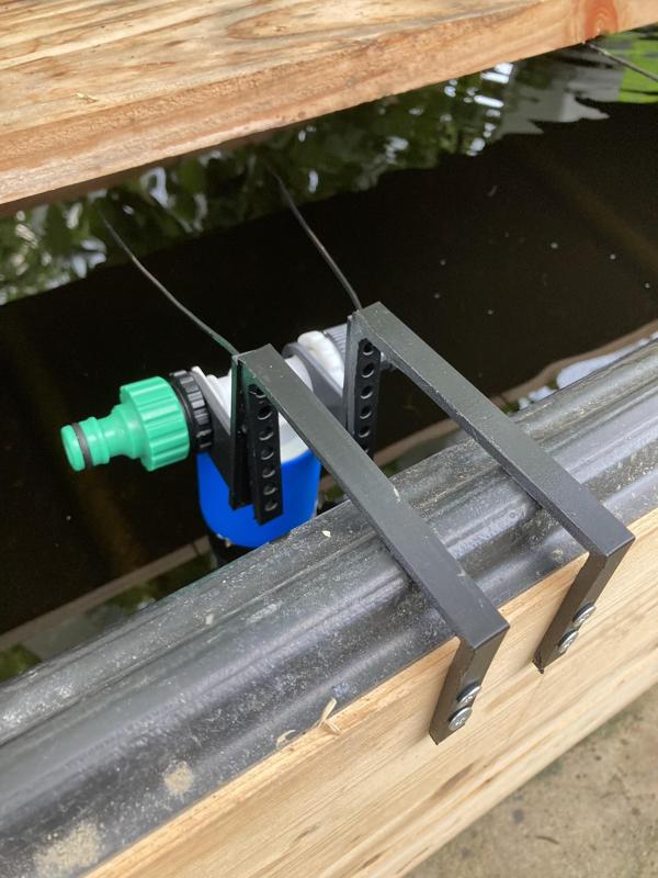 Automatic water valve support