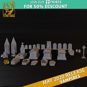 Scatter Terrain - Vampires - Titan Forge Miniatures May 2020