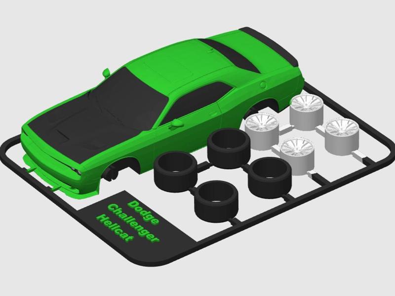Dodge Challenger Hellcat kit card