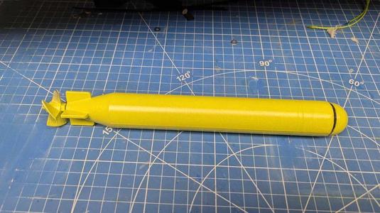 Droppable RC Torpedo (1:20) scale