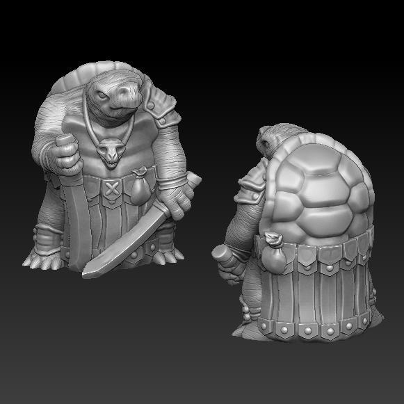 Turtle warror with dual sword