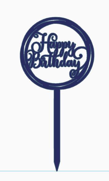Birthday Cake Topper 2.stl