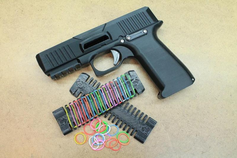 Mag Fed Mini Rubber Band Gun   