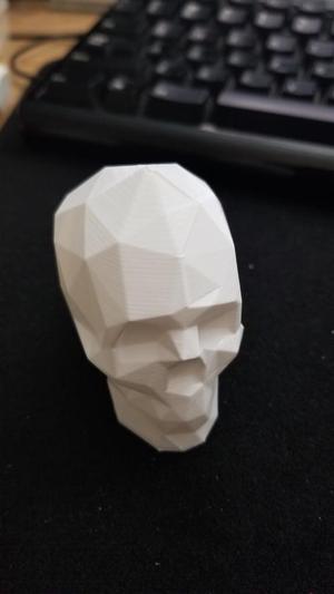 Low Poly Skull for Vase Mode