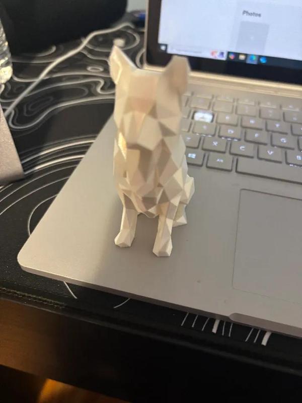 Low poly German shepherd   