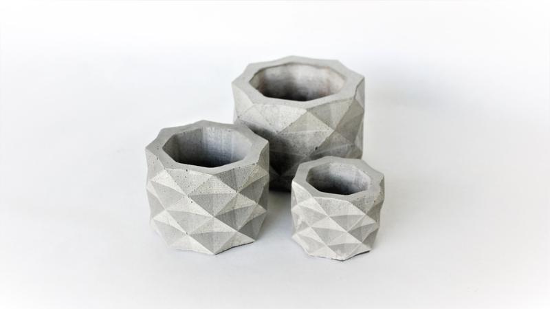 GEOMETRIC CONCRETE POT MOLD