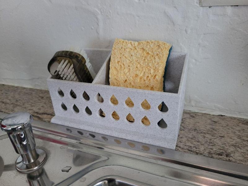 Support for sponge and brush