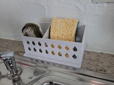 Support for sponge and brush