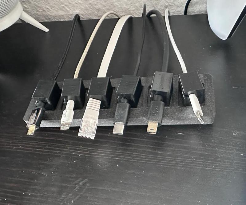 Magnetic Desktop Cable Management   