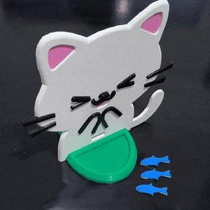 CAT EATING FISH