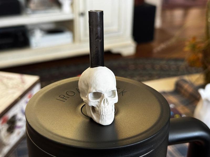 Skull Straw Topper