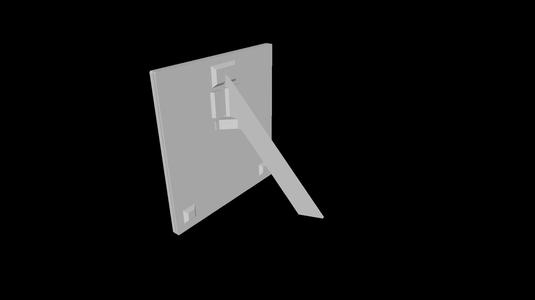 Picture frame, free-standing and wall-mounted