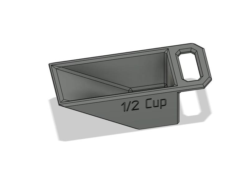 1/2 cup measure with a better (IMHO) handle