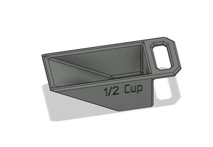 1/2 cup measure with a better (IMHO) handle