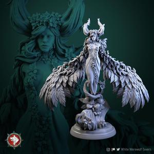 Tarnia wood elf queen 32mm and 75mm pre-supported