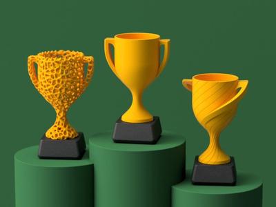 Trophy Cup Collection - Fully 3D Printable