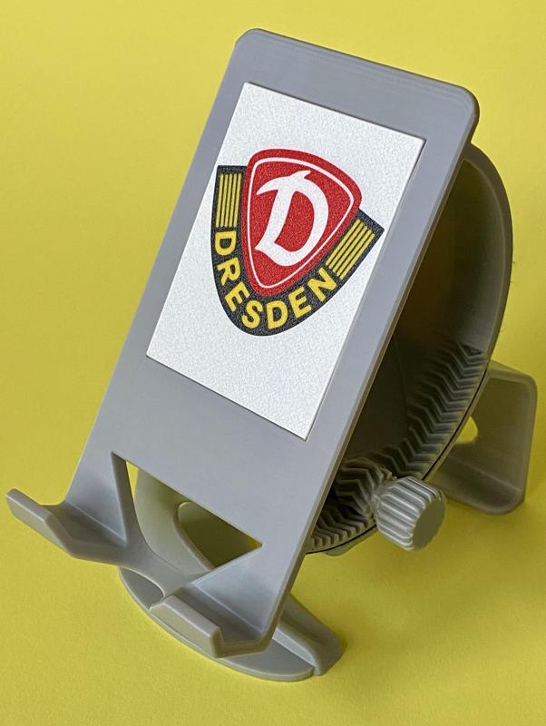 Multi-color Cover Plate for revised Phone Holder (here: Dynamo Dresden)