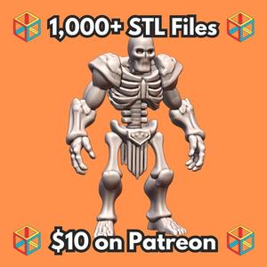 28mm DND Skeleton Defender in Ancient Armor Fantasy Miniature MineeForm FDM 3D Print STL File