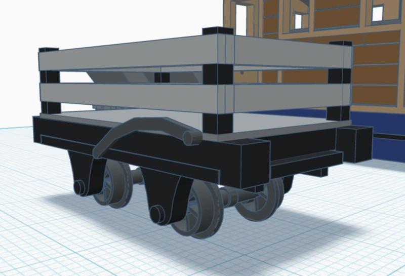 Slate truck for 009/n scale universal freight car frame