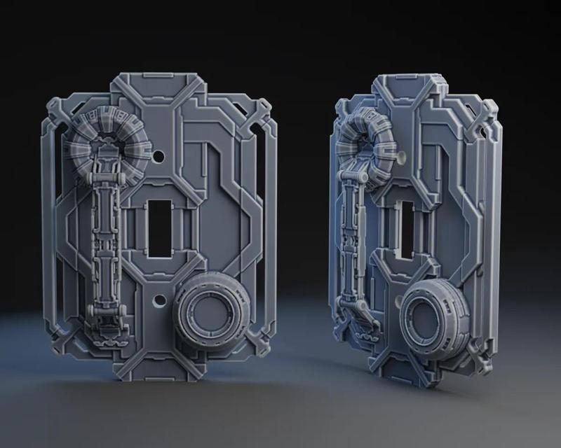 Andor Inspired Switch Plate : 1 -gang   