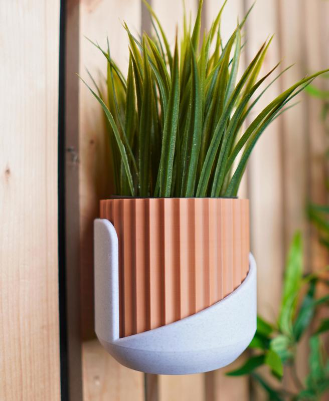 The "Flute" Wall Planter
