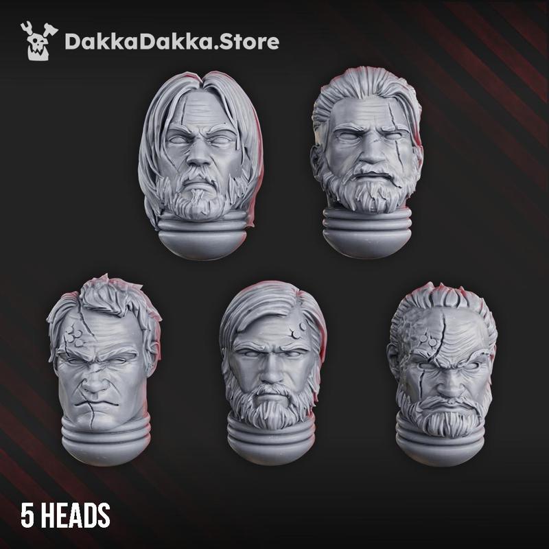 Legendary Heroes Heads x5