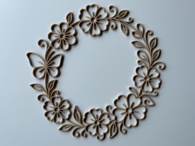 Floral wreath and door wreath for door and window