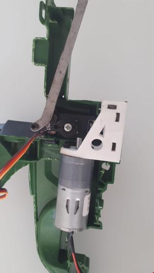 Block for the engine and rear body for RC tractor 1:16