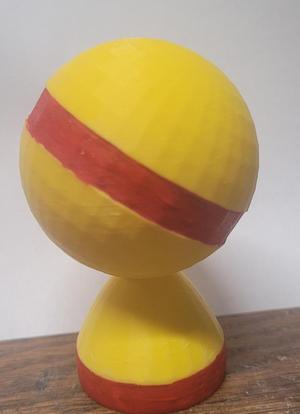 Yellow Ball with the Red Stripe for Killer Bunnies and the Quest for the Magic Carrot 