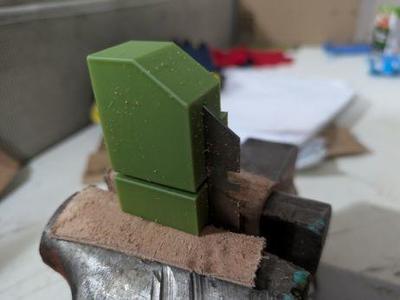 Split leather strap cutter