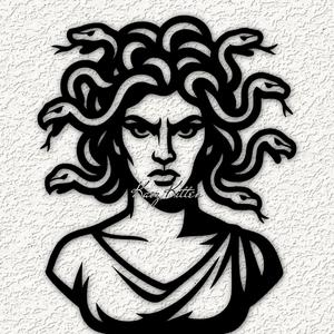 medusa mythical snake goddess wall art home decor