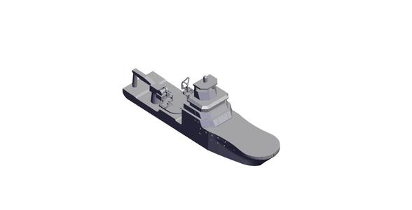 1/350 Scale HMNZS Manawanui.stl