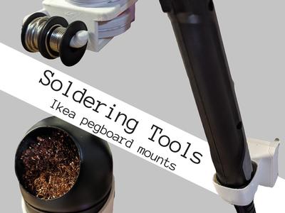 Soldering Tools - Ikea Skadis pegboard