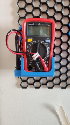 Multimeter holder for Honeycomb storage wall