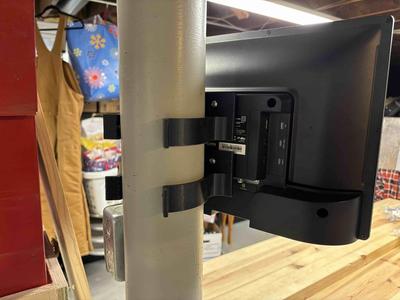 Basement Post TV VESA Mount