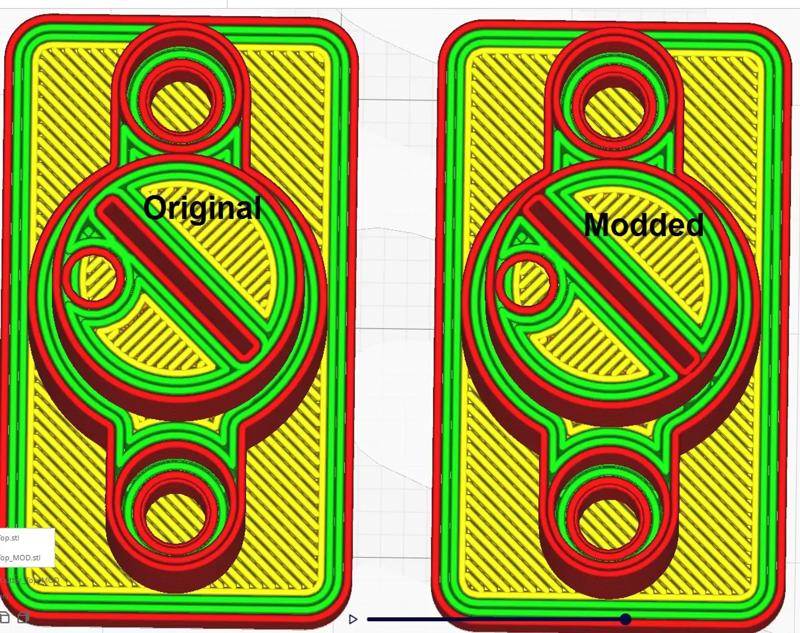 Filament cutter top for larger blades