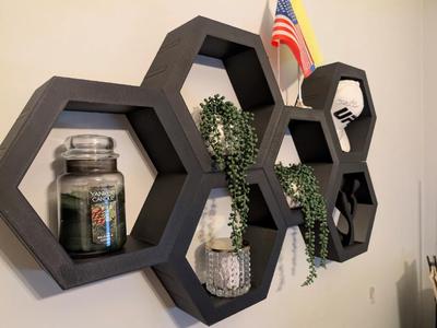 Hexagon Shelf All Printing Bed Sizes!   