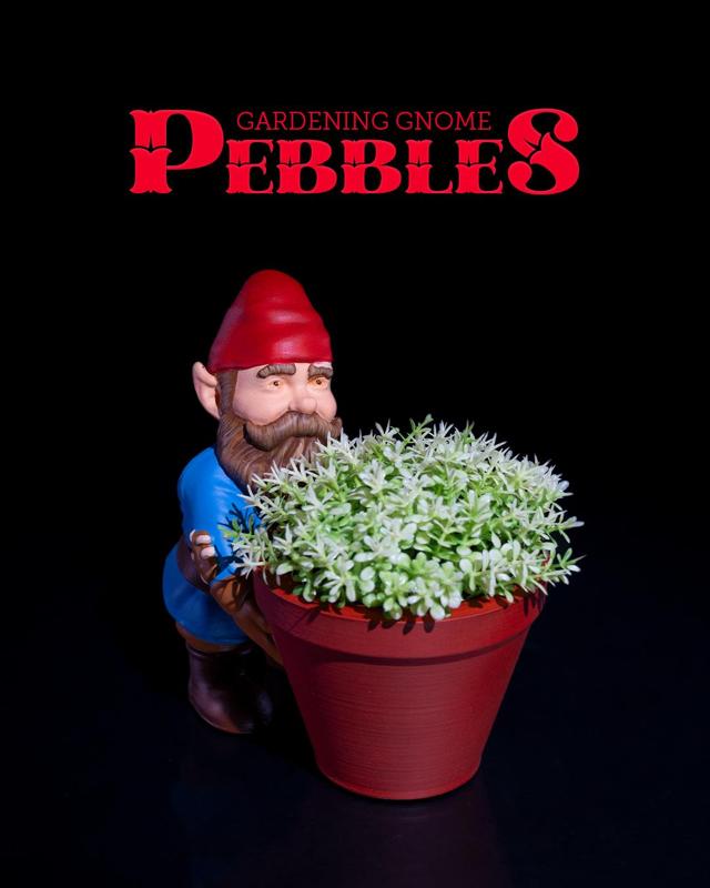 Gardening Gnome - Pebbles