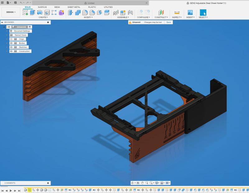 GEN2 Steel Sheet Holder CAD Files